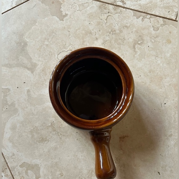 Vintage 70s Clay Handled Pot - Picture 2 of 5